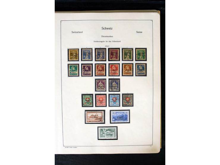 1850/1987, postfrische, ungebrauchte und gestempelte Sammlung mit gutebn Ausgaben, Porto, Dienst, Ämtern, Zusammendrucken und