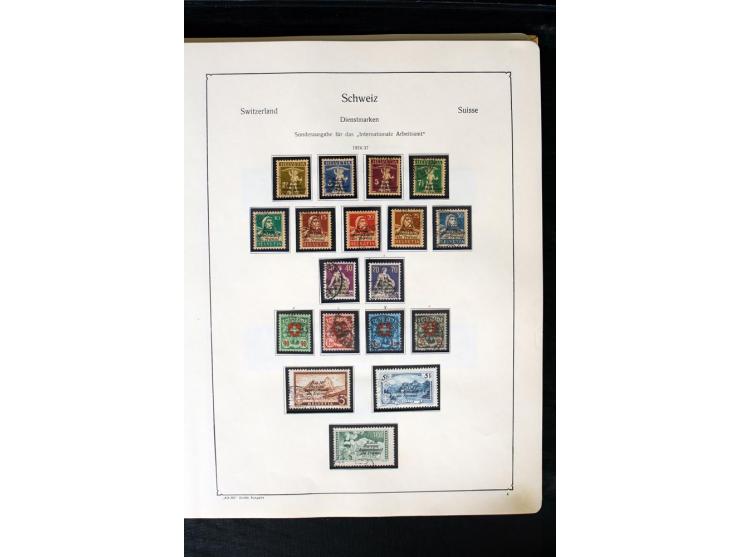 1850/1987, postfrische, ungebrauchte und gestempelte Sammlung mit gutebn Ausgaben, Porto, Dienst, Ämtern, Zusammendrucken und