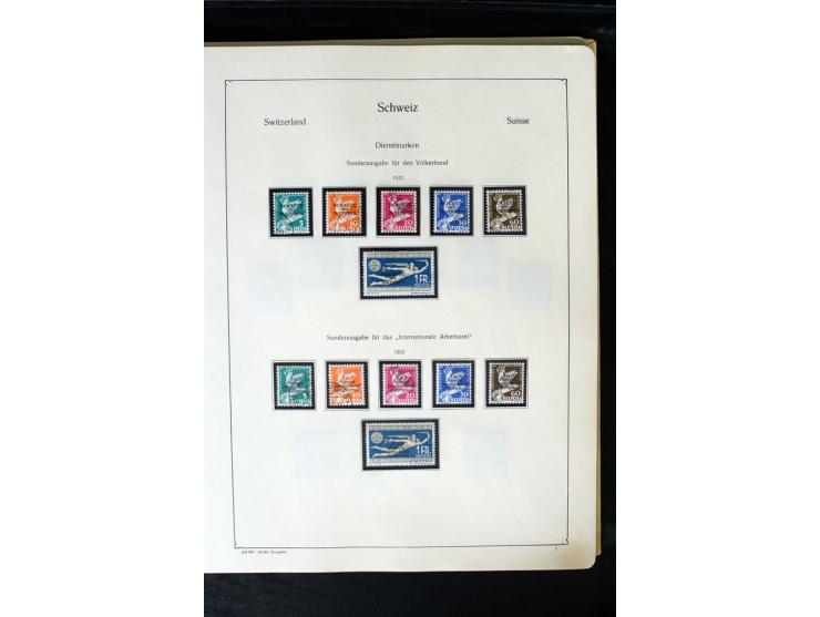 1850/1987, postfrische, ungebrauchte und gestempelte Sammlung mit gutebn Ausgaben, Porto, Dienst, Ämtern, Zusammendrucken und