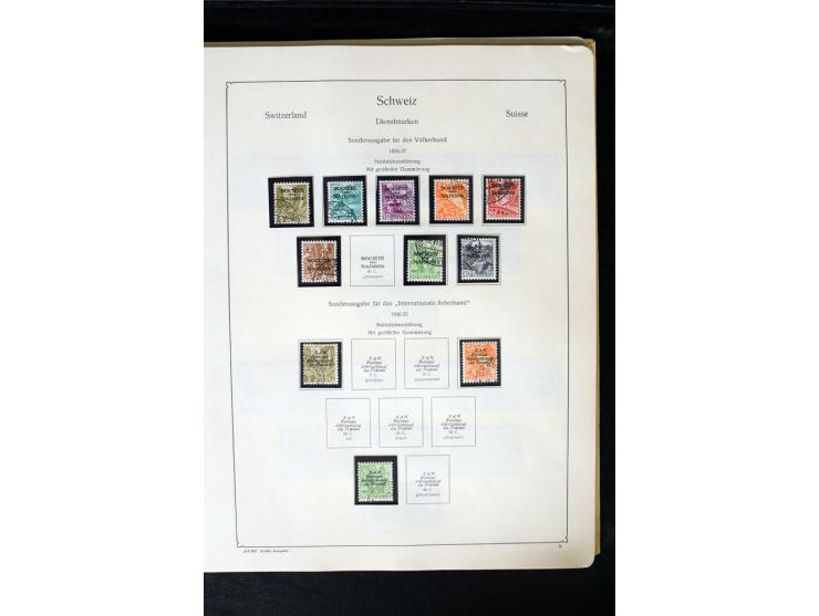 1850/1987, postfrische, ungebrauchte und gestempelte Sammlung mit gutebn Ausgaben, Porto, Dienst, Ämtern, Zusammendrucken und