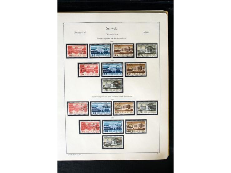 1850/1987, postfrische, ungebrauchte und gestempelte Sammlung mit gutebn Ausgaben, Porto, Dienst, Ämtern, Zusammendrucken und