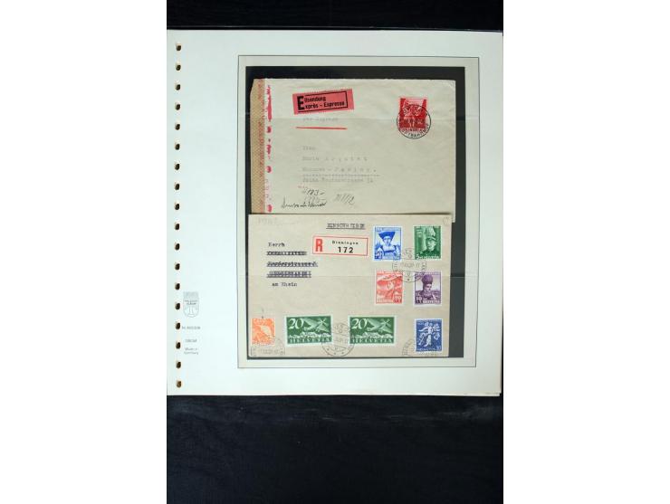 1850/1987, postfrische, ungebrauchte und gestempelte Sammlung mit gutebn Ausgaben, Porto, Dienst, Ämtern, Zusammendrucken und