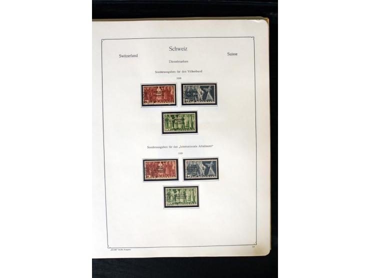 1850/1987, postfrische, ungebrauchte und gestempelte Sammlung mit gutebn Ausgaben, Porto, Dienst, Ämtern, Zusammendrucken und