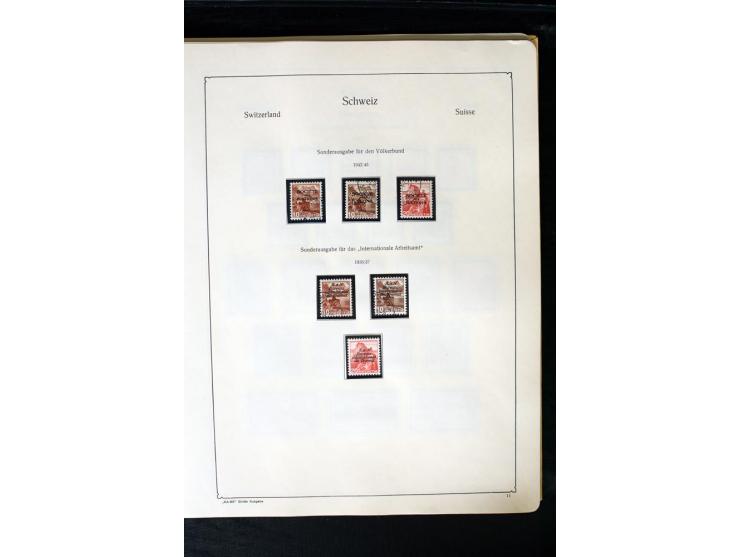 1850/1987, postfrische, ungebrauchte und gestempelte Sammlung mit gutebn Ausgaben, Porto, Dienst, Ämtern, Zusammendrucken und