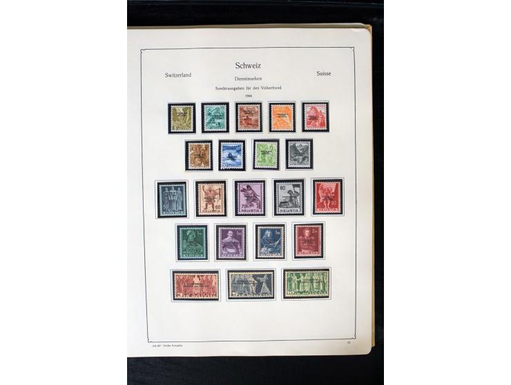 1850/1987, postfrische, ungebrauchte und gestempelte Sammlung mit gutebn Ausgaben, Porto, Dienst, Ämtern, Zusammendrucken und