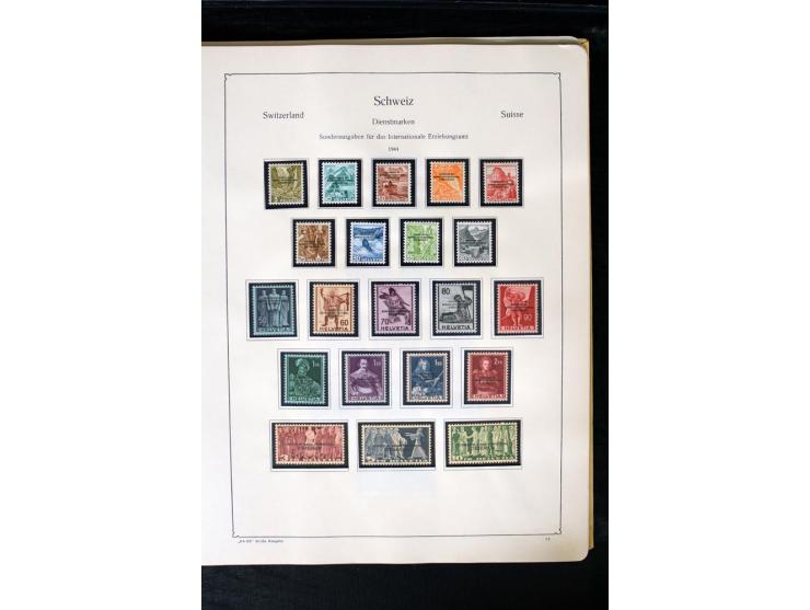 1850/1987, postfrische, ungebrauchte und gestempelte Sammlung mit gutebn Ausgaben, Porto, Dienst, Ämtern, Zusammendrucken und