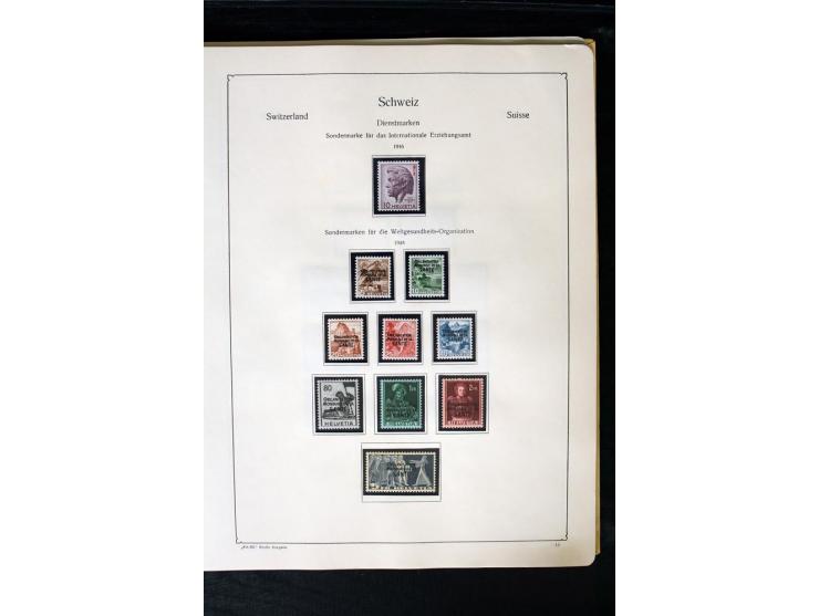 1850/1987, postfrische, ungebrauchte und gestempelte Sammlung mit gutebn Ausgaben, Porto, Dienst, Ämtern, Zusammendrucken und