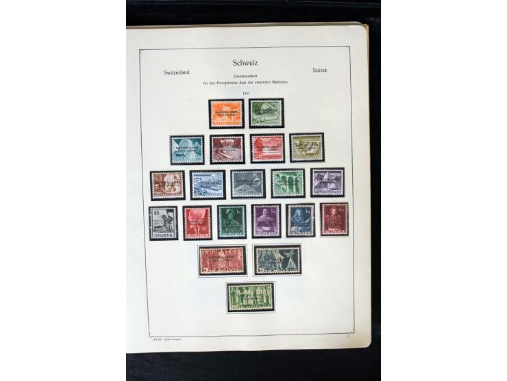 1850/1987, postfrische, ungebrauchte und gestempelte Sammlung mit gutebn Ausgaben, Porto, Dienst, Ämtern, Zusammendrucken und