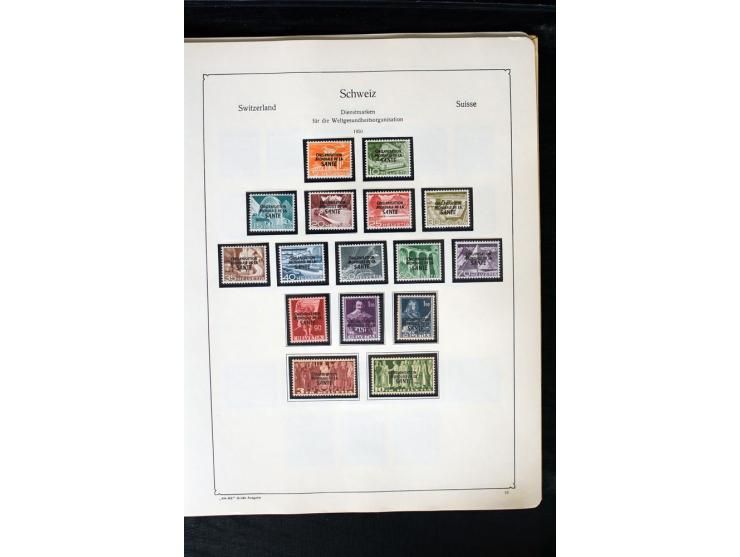 1850/1987, postfrische, ungebrauchte und gestempelte Sammlung mit gutebn Ausgaben, Porto, Dienst, Ämtern, Zusammendrucken und