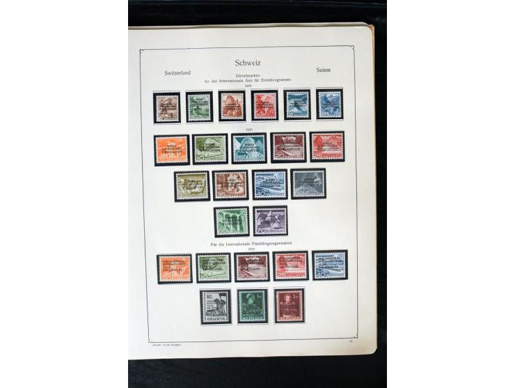 1850/1987, postfrische, ungebrauchte und gestempelte Sammlung mit gutebn Ausgaben, Porto, Dienst, Ämtern, Zusammendrucken und