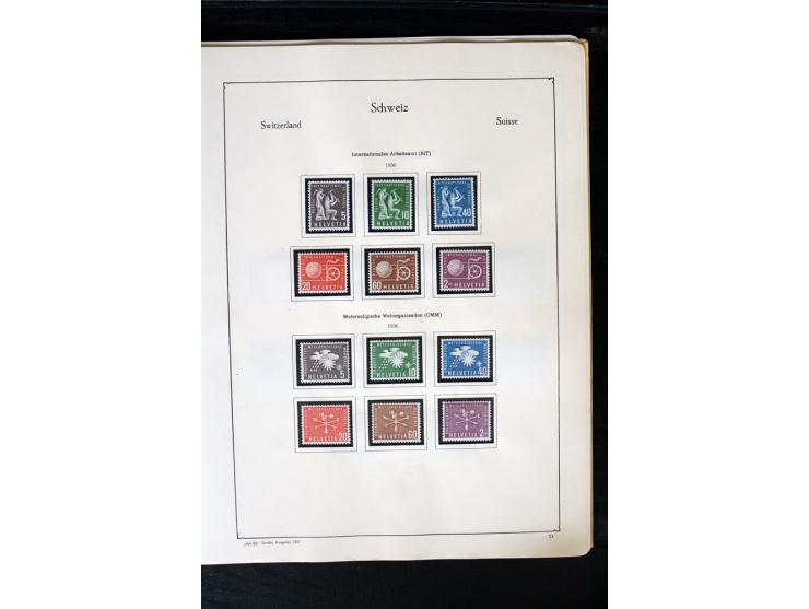 1850/1987, postfrische, ungebrauchte und gestempelte Sammlung mit gutebn Ausgaben, Porto, Dienst, Ämtern, Zusammendrucken und