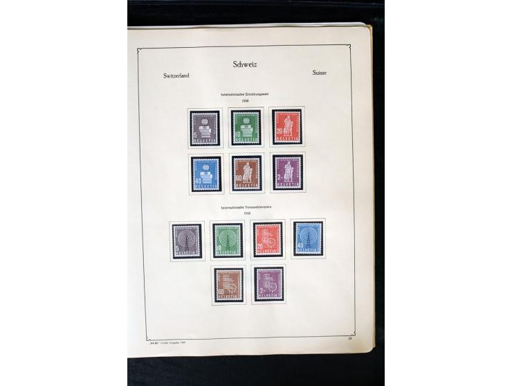 1850/1987, postfrische, ungebrauchte und gestempelte Sammlung mit gutebn Ausgaben, Porto, Dienst, Ämtern, Zusammendrucken und