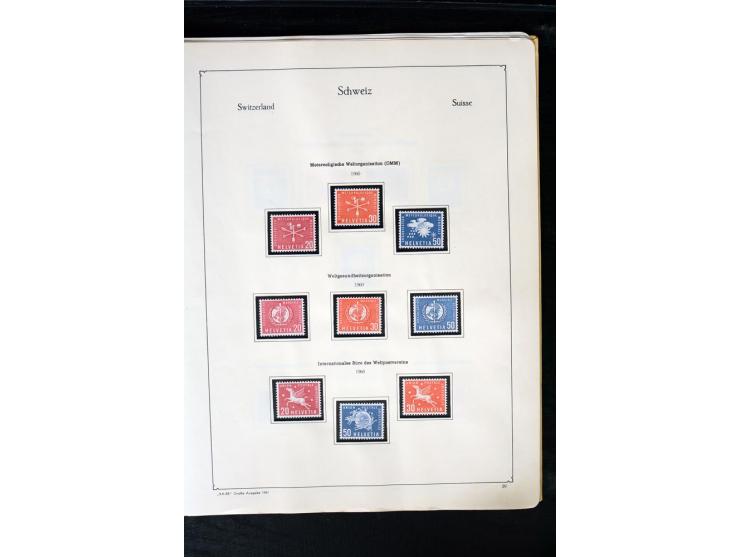 1850/1987, postfrische, ungebrauchte und gestempelte Sammlung mit gutebn Ausgaben, Porto, Dienst, Ämtern, Zusammendrucken und