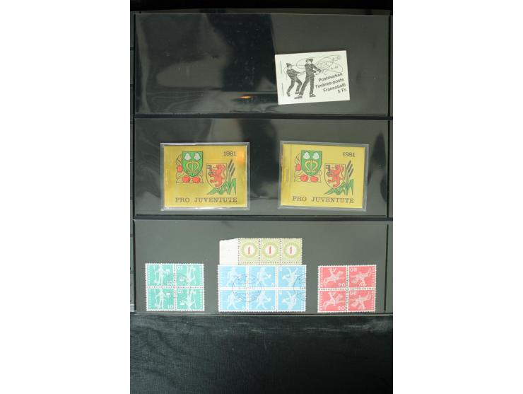 1850/1987, postfrische, ungebrauchte und gestempelte Sammlung mit gutebn Ausgaben, Porto, Dienst, Ämtern, Zusammendrucken und