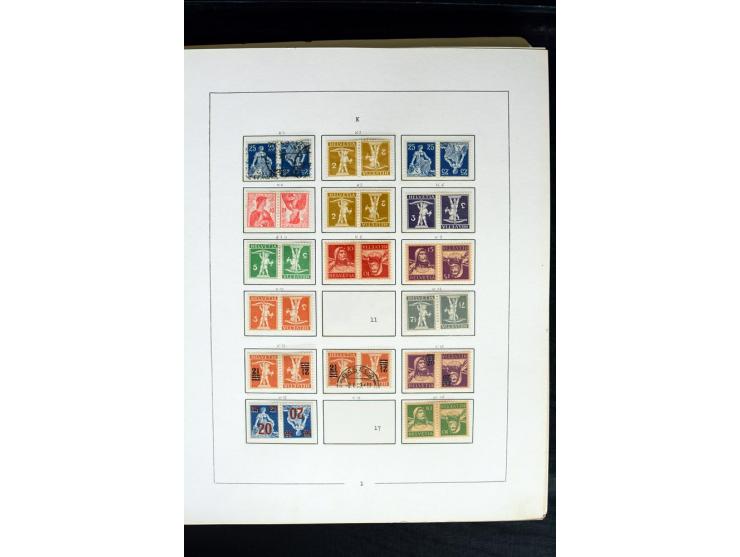 1850/1987, postfrische, ungebrauchte und gestempelte Sammlung mit gutebn Ausgaben, Porto, Dienst, Ämtern, Zusammendrucken und