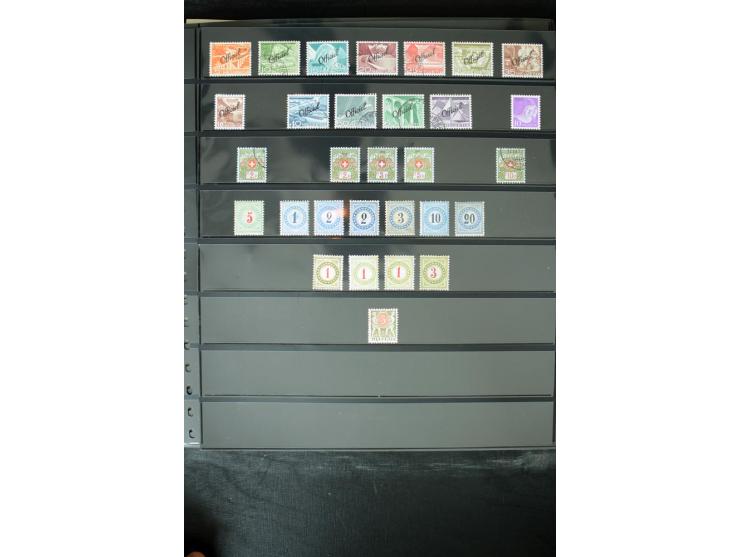1850/1987, postfrische, ungebrauchte und gestempelte Sammlung mit gutebn Ausgaben, Porto, Dienst, Ämtern, Zusammendrucken und