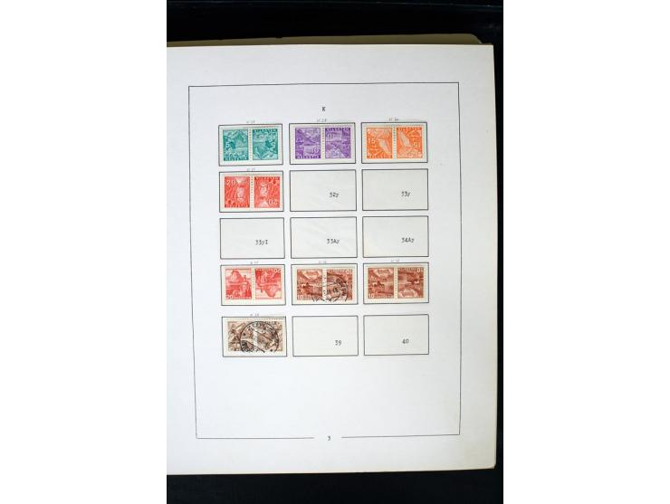1850/1987, postfrische, ungebrauchte und gestempelte Sammlung mit gutebn Ausgaben, Porto, Dienst, Ämtern, Zusammendrucken und