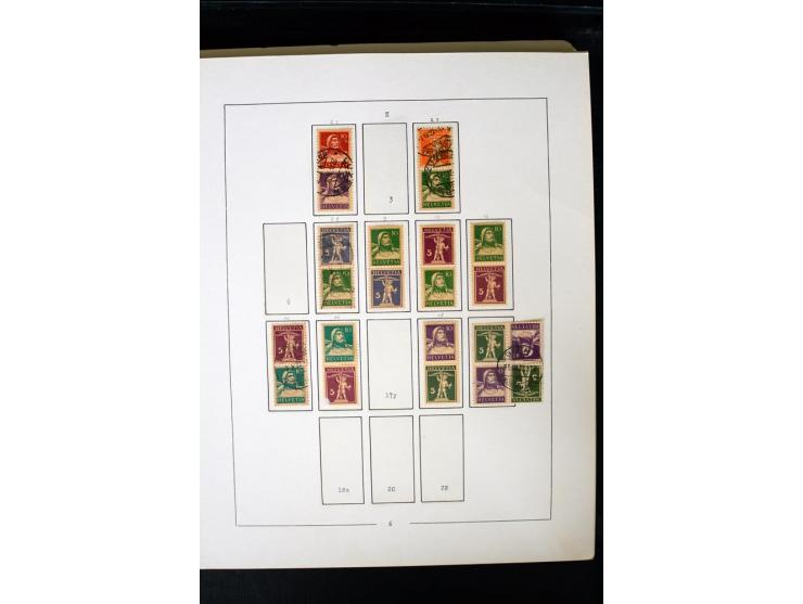 1850/1987, postfrische, ungebrauchte und gestempelte Sammlung mit gutebn Ausgaben, Porto, Dienst, Ämtern, Zusammendrucken und