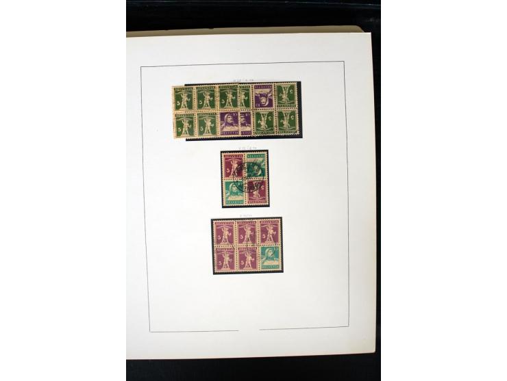 1850/1987, postfrische, ungebrauchte und gestempelte Sammlung mit gutebn Ausgaben, Porto, Dienst, Ämtern, Zusammendrucken und