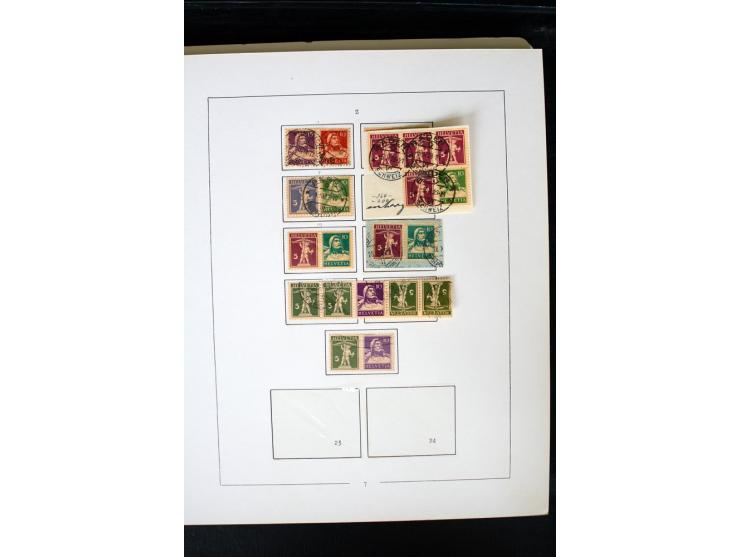 1850/1987, postfrische, ungebrauchte und gestempelte Sammlung mit gutebn Ausgaben, Porto, Dienst, Ämtern, Zusammendrucken und