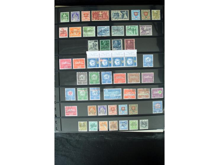 1850/1987, postfrische, ungebrauchte und gestempelte Sammlung mit gutebn Ausgaben, Porto, Dienst, Ämtern, Zusammendrucken und