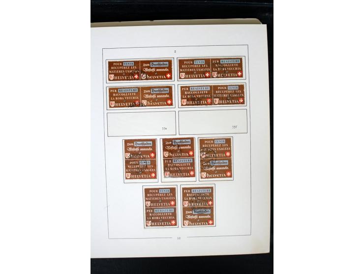 1850/1987, postfrische, ungebrauchte und gestempelte Sammlung mit gutebn Ausgaben, Porto, Dienst, Ämtern, Zusammendrucken und