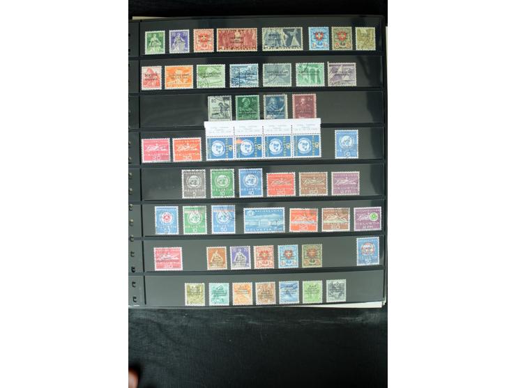1850/1987, postfrische, ungebrauchte und gestempelte Sammlung mit gutebn Ausgaben, Porto, Dienst, Ämtern, Zusammendrucken und
