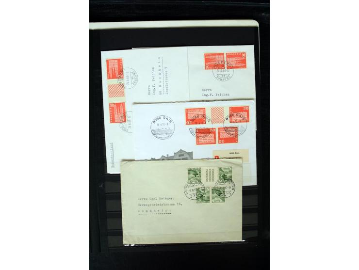 1850/1987, postfrische, ungebrauchte und gestempelte Sammlung mit gutebn Ausgaben, Porto, Dienst, Ämtern, Zusammendrucken und