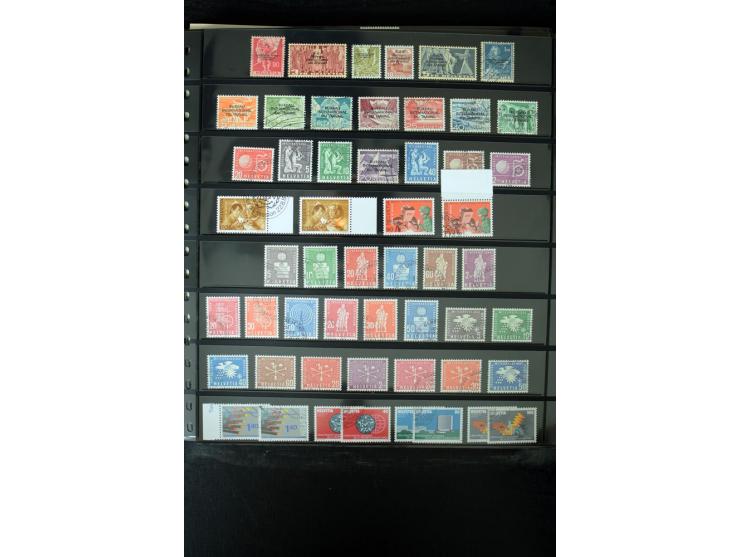 1850/1987, postfrische, ungebrauchte und gestempelte Sammlung mit gutebn Ausgaben, Porto, Dienst, Ämtern, Zusammendrucken und