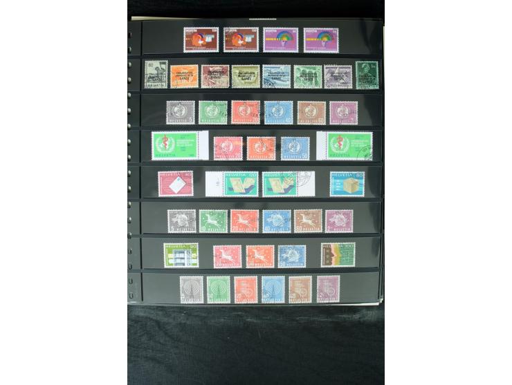 1850/1987, postfrische, ungebrauchte und gestempelte Sammlung mit gutebn Ausgaben, Porto, Dienst, Ämtern, Zusammendrucken und