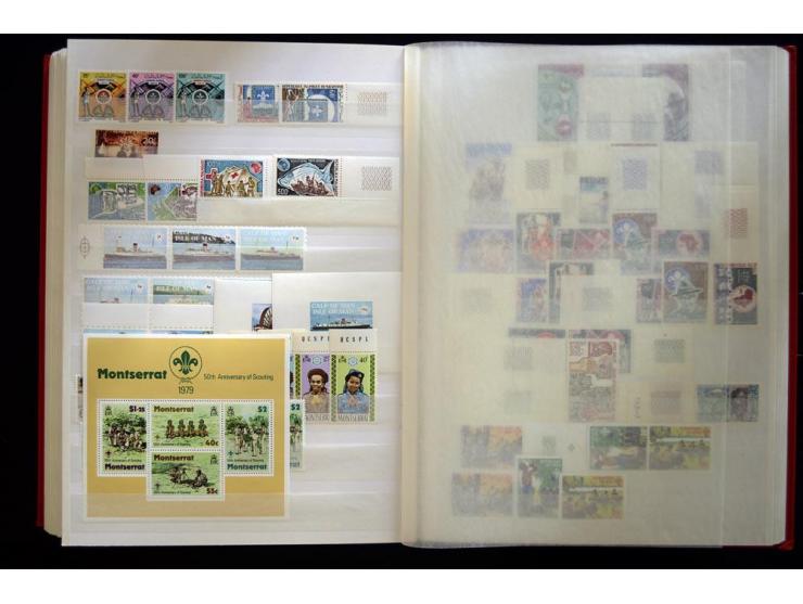 1850/2002, postfrischer, ungebrauchter und gestempelter Posten mit Sammlungen und Doubletten im großen Karton
