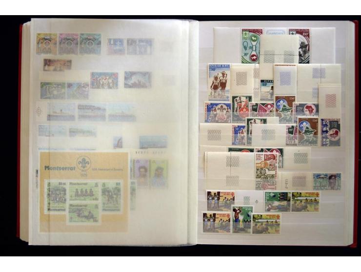 1850/2002, postfrischer, ungebrauchter und gestempelter Posten mit Sammlungen und Doubletten im großen Karton