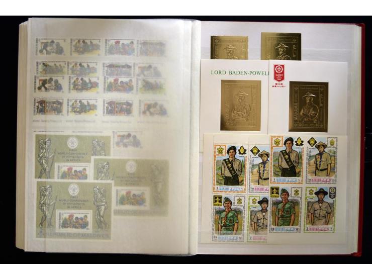1850/2002, postfrischer, ungebrauchter und gestempelter Posten mit Sammlungen und Doubletten im großen Karton