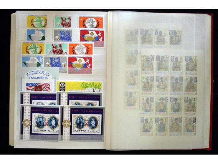 1850/2002, postfrischer, ungebrauchter und gestempelter Posten mit Sammlungen und Doubletten im großen Karton