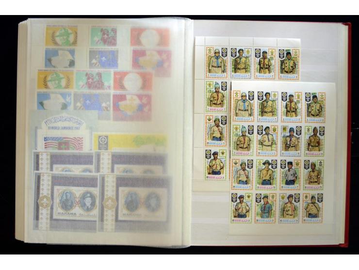 1850/2002, postfrischer, ungebrauchter und gestempelter Posten mit Sammlungen und Doubletten im großen Karton