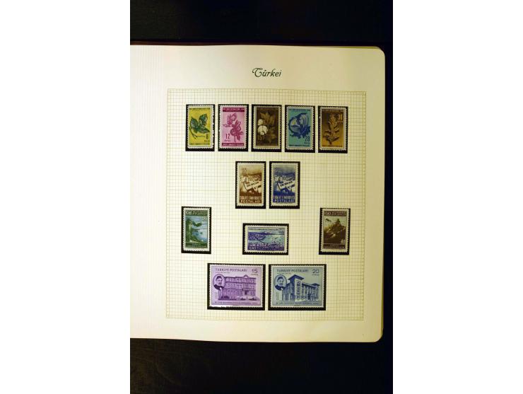 1863/1958, postfrische, ungebrauchte und gestempelte Sammlung mit u.a. Mi.-Nr. 229-45, 799-806, 913-34, 985-99, Porto, Zwangs