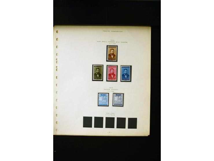 1923/40, ungebrauchte Sammlung mit Mi.-Nr. 799-806, 807-825, 985-999 etc.