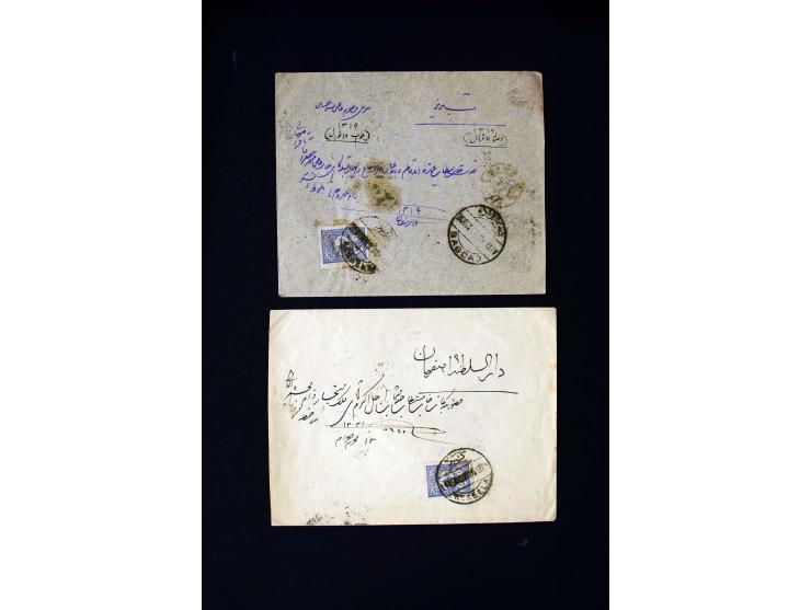 IRAK: 1876/1914, etwa 90 Briefe aus Bagdad, Kerbela und Nedjef Echref nach Persien, dabei Zensur und diverse Portostufen