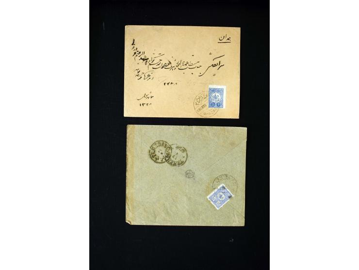 IRAK: 1876/1914, etwa 90 Briefe aus Bagdad, Kerbela und Nedjef Echref nach Persien, dabei Zensur und diverse Portostufen