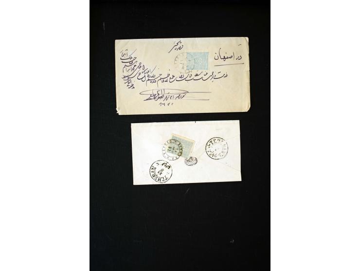 IRAK: 1876/1914, etwa 90 Briefe aus Bagdad, Kerbela und Nedjef Echref nach Persien, dabei Zensur und diverse Portostufen