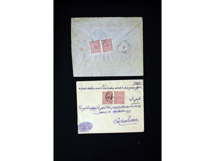IRAK: 1876/1914, etwa 90 Briefe aus Bagdad, Kerbela und Nedjef Echref nach Persien, dabei Zensur und diverse Portostufen