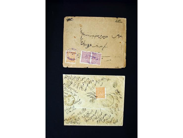 IRAK: 1876/1914, etwa 90 Briefe aus Bagdad, Kerbela und Nedjef Echref nach Persien, dabei Zensur und diverse Portostufen