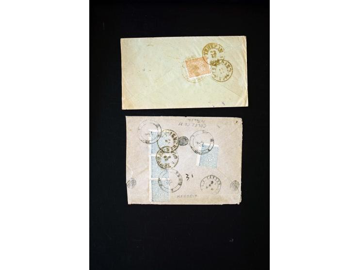 IRAK: 1876/1914, etwa 90 Briefe aus Bagdad, Kerbela und Nedjef Echref nach Persien, dabei Zensur und diverse Portostufen
