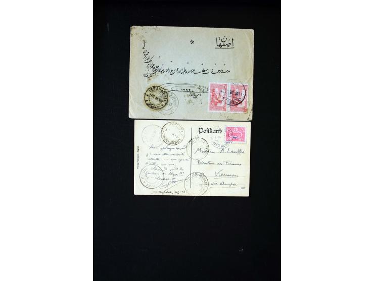 IRAK: 1876/1914, etwa 90 Briefe aus Bagdad, Kerbela und Nedjef Echref nach Persien, dabei Zensur und diverse Portostufen