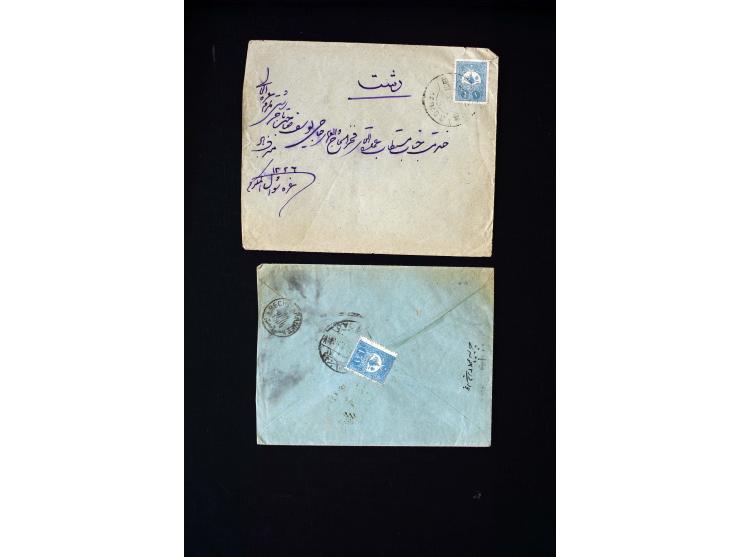 IRAK: 1876/1914, etwa 90 Briefe aus Bagdad, Kerbela und Nedjef Echref nach Persien, dabei Zensur und diverse Portostufen