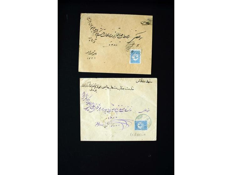 IRAK: 1876/1914, etwa 90 Briefe aus Bagdad, Kerbela und Nedjef Echref nach Persien, dabei Zensur und diverse Portostufen