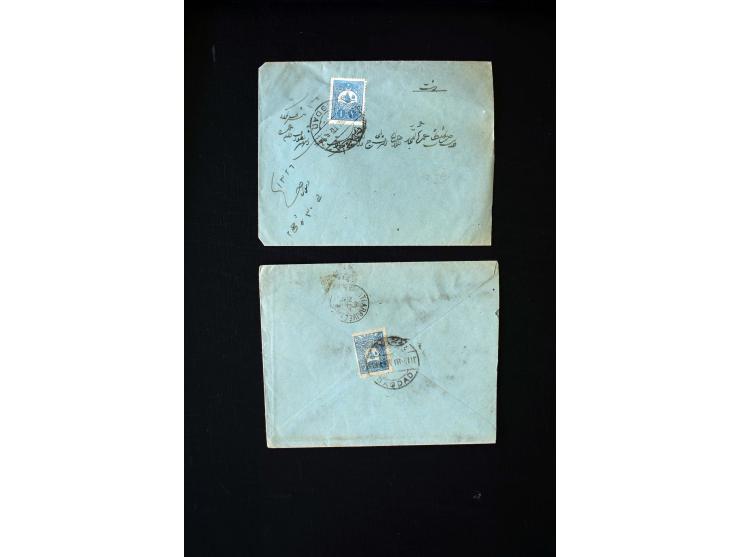 IRAK: 1876/1914, etwa 90 Briefe aus Bagdad, Kerbela und Nedjef Echref nach Persien, dabei Zensur und diverse Portostufen