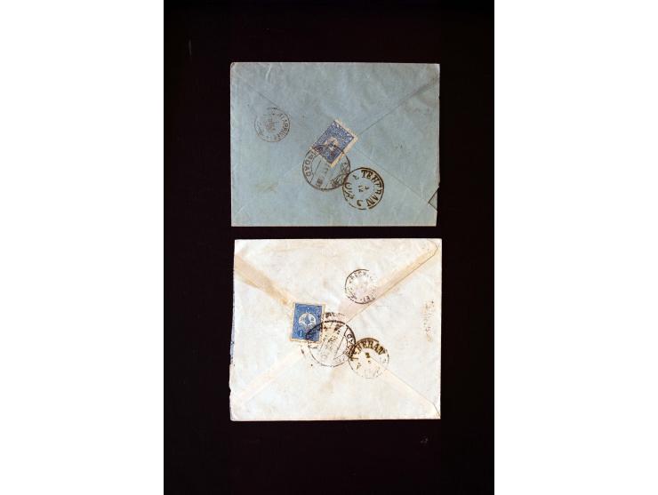 IRAK: 1876/1914, etwa 90 Briefe aus Bagdad, Kerbela und Nedjef Echref nach Persien, dabei Zensur und diverse Portostufen