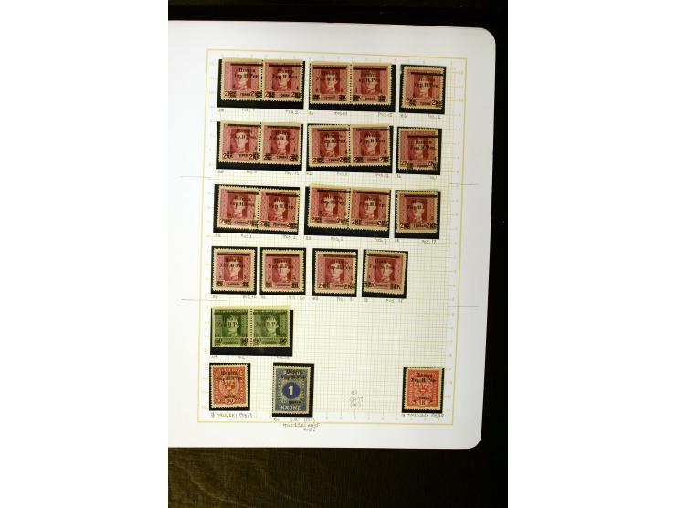 1918/19, sehr schöne ungebrauchte und gestempelte Sammlung mit vielen besseren Werten ab Lemberger Ausgabe dabei u.a. Mi.-Nr.