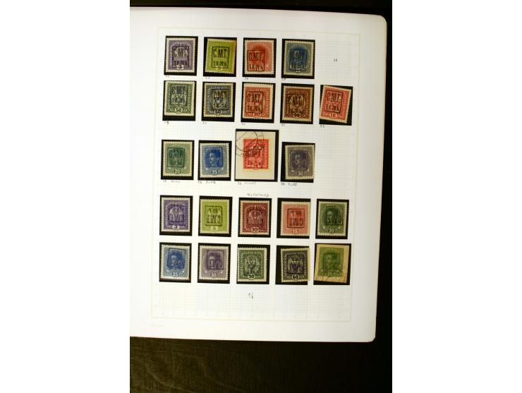 1918/19, sehr schöne ungebrauchte und gestempelte Sammlung mit vielen besseren Werten ab Lemberger Ausgabe dabei u.a. Mi.-Nr.